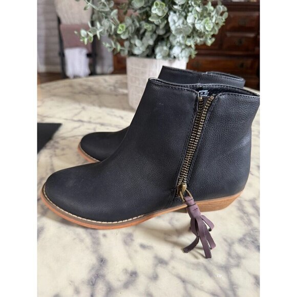 NWT Nordstrom Black Tucker + Tate Harper Zip Heeled Booties Toddler Kids Size 4M - Picture 4 of 7